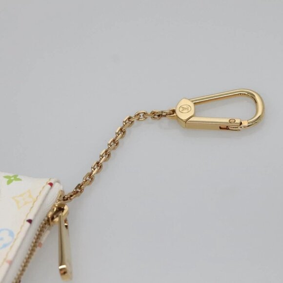 LOUIS VUITTON Monogram Multicolor Pochette MM Pouch White M60028 LV Auth 134908V - Picture 10 of 16